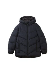 TOM TAILOR Steppmantel hooded puffer jacket Dunkelblau/Schwarz/Blau