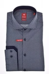 Pure Businesshemd City Hemd Slim Dunkelblau/Rot/Blau