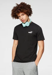 PUMA T-Shirt Essentials Small Logo Tee Herren schwarz/weiß