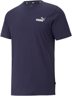 PUMA T-Shirt Essentials Small Logo Tee Herren Dunkelblau PUMA T-Shirt Essentials Small Logo Tee Herren Dunkelblau