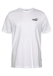 PUMA T-Shirt Essentials Small Logo Tee Herren Weiß/Grau/Lila