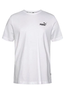 PUMA T-Shirt Essentials Small Logo Tee Herren Weiß/Grau/Lila PUMA T-Shirt Essentials Small Logo Tee Herren Weiß/Grau/Lila