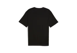 PUMA T-Shirt POWER COLORBLOCK TEE Schwarz/Silber/Dunkelgrau/Grau/Weiß