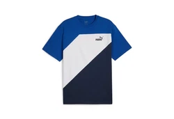 PUMA T-Shirt POWER COLORBLOCK TEE Dunkelblau/Hellblau/Blau
