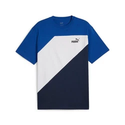 PUMA T-Shirt POWER COLORBLOCK TEE Dunkelblau/Hellblau/Blau