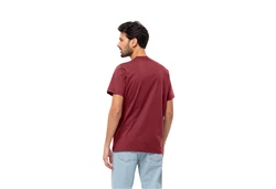 Jack Wolfskin T-Shirt ESSENTIAL T Dunkelrot/Bordeaux/Rot