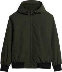Superdry Bomberjacke Style SURPLUS NYLON HOODED BOMBER Dunkelgrün/Khaki/Grün