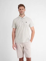 LERROS Poloshirt POLO-KNOPF Grau/Creme/Weiß/Silber/Khaki