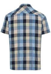 camel active Kurzarmhemd Blau/Hellblau/Dunkelblau