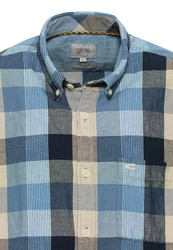 camel active Kurzarmhemd Blau/Hellblau/Dunkelblau