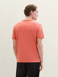 TOM TAILOR T-Shirt mit Textprint Orange/Rot
