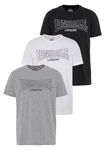 Lonsdale T-Shirt BEANLEY Dunkelgrau/Grün/Grau/Rot/Schwarz