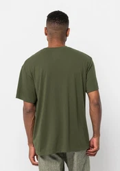 Jack Wolfskin T-Shirt WANDERTHIRST Dunkelgrün/Grün
