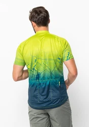 Jack Wolfskin T-Shirt MOROBBIA HZ PRINT Grün/Neonfarben/Gelb/Blau