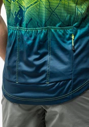 Jack Wolfskin T-Shirt MOROBBIA HZ PRINT Grün/Neonfarben/Gelb/Blau