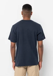 Jack Wolfskin T-Shirt BRAND T Dunkelblau/Schwarz/Blau