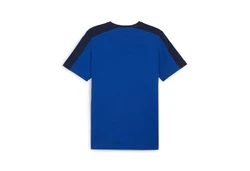 PUMA T-Shirt ESS BLOCK X TAPE TEE Dunkelblau/Blau