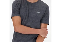 New Balance T-Shirt SPORT ESSENTIALS HEATHERTECH dunkelgrau