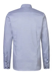 OLYMP Langarmhemd Level Five body fit Hellblau/Dunkelblau/Blau