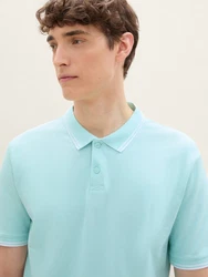 TOM TAILOR Denim Poloshirt Basic Türkis/Hellblau/Hellgrün/Grün/Blau