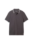 TOM TAILOR Denim Poloshirt Basic Dunkelgrau/Grau