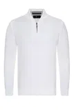 Weiße Pullover mit Reißverschluss image
