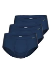 Ammann Slip 3er Pack Jeans Feinripp Dunkelblau