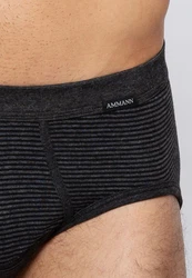 Ammann Slip mit Eingriff 3er Pack Schwarz/Dunkelgrau
