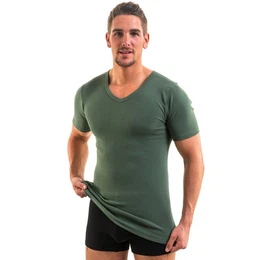 Unterziehshirt 4887 Extralanges Herren Shirt mit V-Ausschnittt in ausgewhlten Gren
