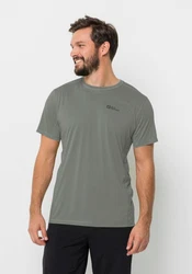 Jack Wolfskin T-Shirt PRELIGHT S/S Dunkelgrün/Dunkelgrau/Khaki/Grau