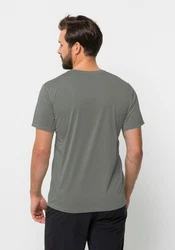 Jack Wolfskin T-Shirt PRELIGHT S/S Dunkelgrün/Dunkelgrau/Khaki/Grau