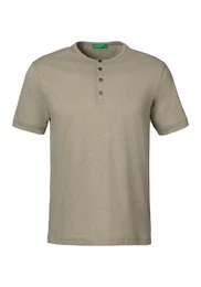 Henleyshirt in melierter Optik
