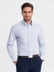 Herrenhemd Ombre Hellblau/Blau/Dunkelblau