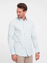 Herrenhemd Ombre Blau/Hellblau