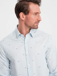 Herrenhemd Ombre Blau/Hellblau