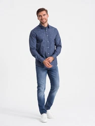 Herrenhemd Ombre Blau/Dunkelblau/Hellblau