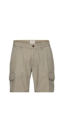 Bermudas Bermuda Cargo-Shorts mit zwei Cargotaschen in Khaki (1-tlg) leicht, pflegeleicht