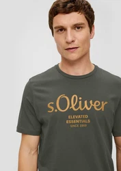 s.Oliver T-Shirt mit Metallic-Logo-Aufdruck 2er Pack 