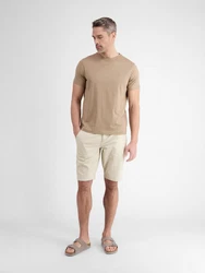 LERROS Bermuda in Strukturqualität Khaki/Beige