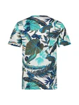 LERROS T-Shirt Hawaiian-Style Blau/Dunkelgrün/Grün