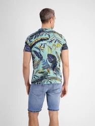 LERROS T-Shirt Hawaiian-Style Blau