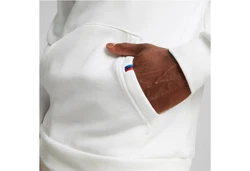 PUMA Kapuzenpullover BMW MMS Fleece Hoodie Weiß/Creme/Hellblau/Blau