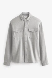 Next Hemdjacke aus Jersey Hellgrau/Grau