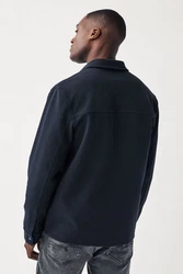Next Hemdjacke aus Jersey Dunkelblau/Blau