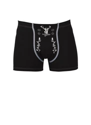 Trigema Boxer Pants mit Hirsch (1-St) schwarz