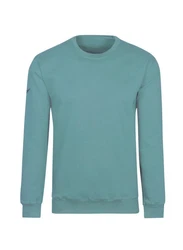 TRIGEMA Sweatshirt aus Biobaumwolle Grün/Türkis/Hellblau