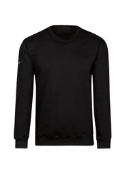 TRIGEMA Sweatshirt aus Biobaumwolle Schwarz/Dunkelgrau