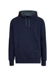 Trigema Kapuzensweatshirt aus Biobaumwolle blau/navy