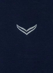 Trigema Kapuzensweatshirt aus Biobaumwolle blau/navy
