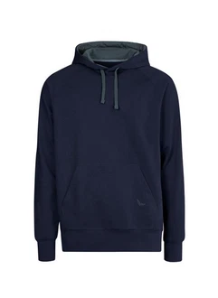 Trigema Kapuzensweatshirt aus Biobaumwolle blau/navy Trigema Kapuzensweatshirt aus Biobaumwolle blau/navy